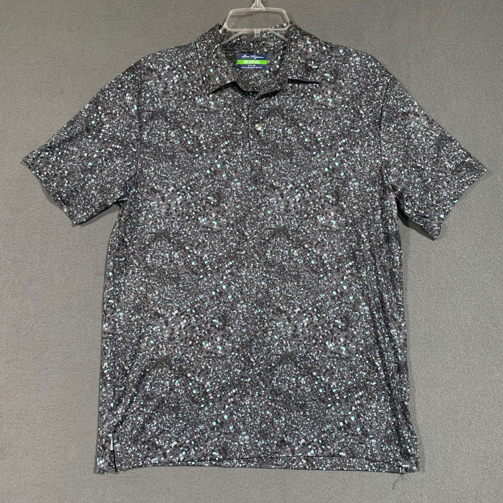 Ben Hogan Performance Polo Shirt Mens Small S 30%‎ Recycled Polyester Pattern